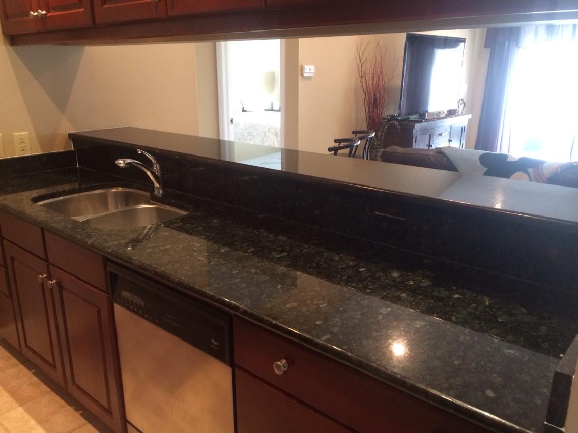 Black Granite Countertop — Palm Harbor, FL — Tarpon Marble, Inc.