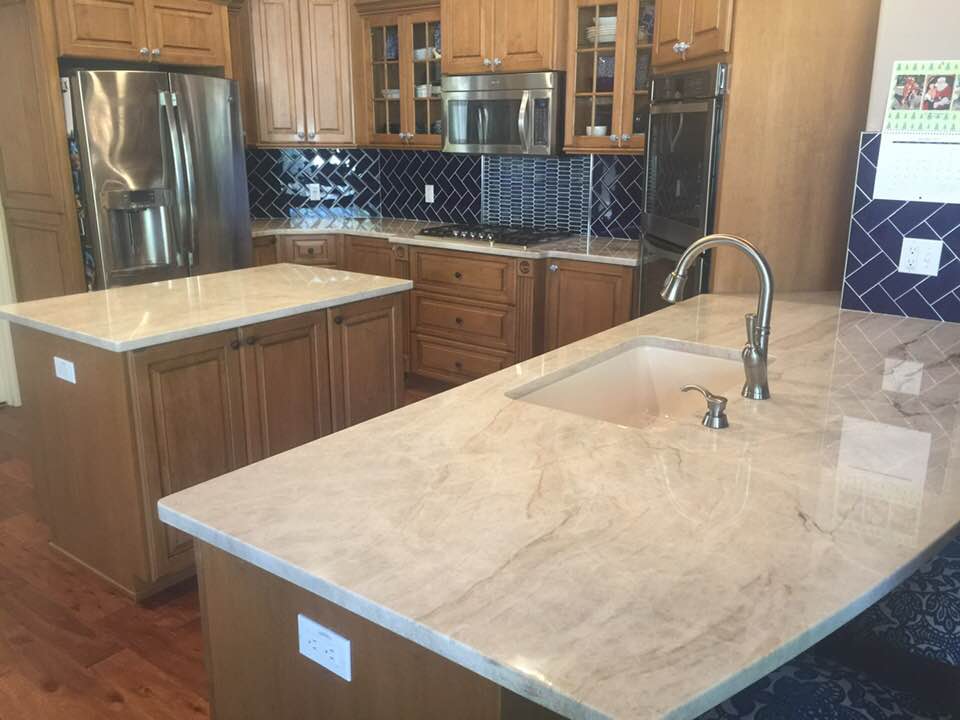 Kitchen with White Marble Tops — Palm Harbor, FL — Tarpon Marble, Inc.