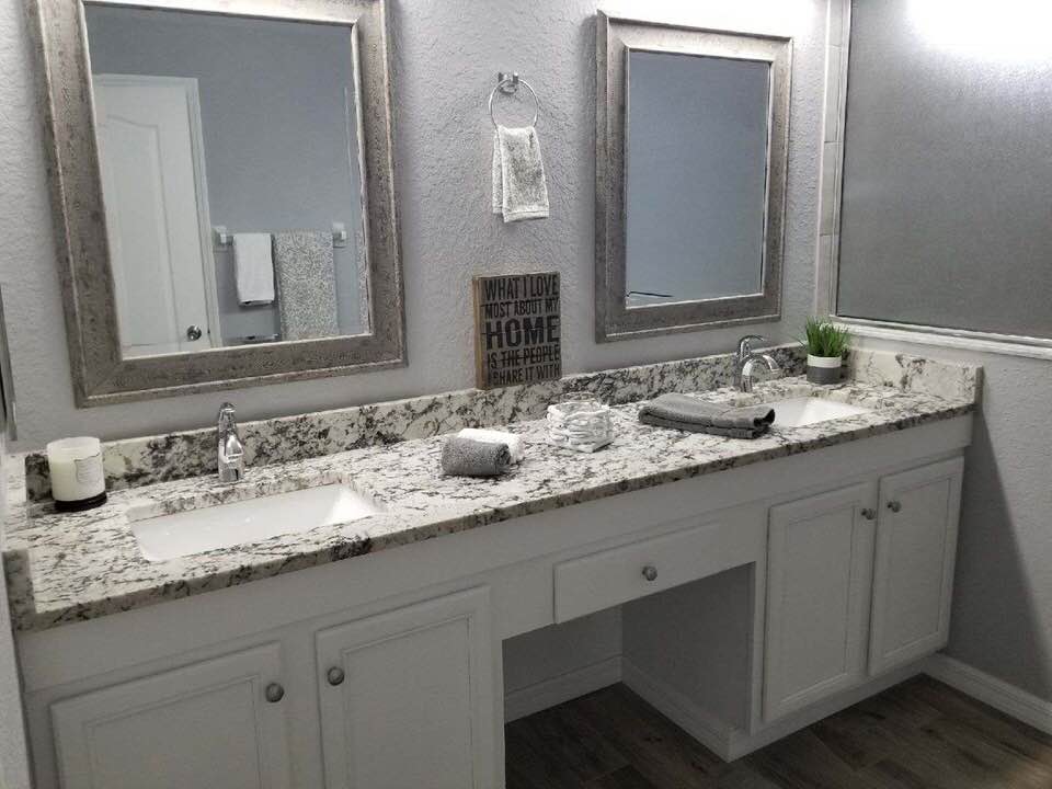 Twin Bathroom Mirrors — Palm Harbor, FL — Tarpon Marble, Inc.