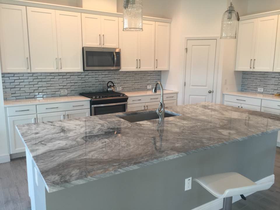 Gray Marble Kitchen Surface — Palm Harbor, FL — Tarpon Marble, Inc.