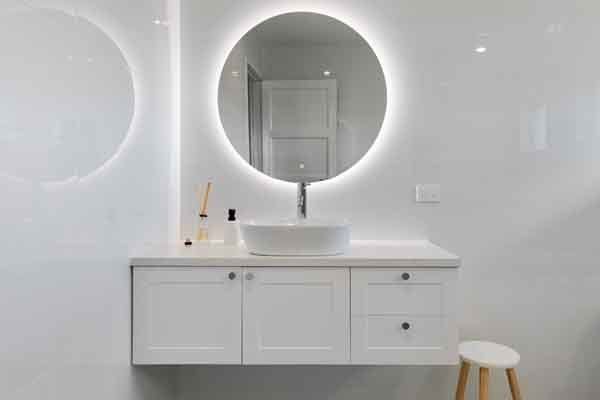bathroom mirror