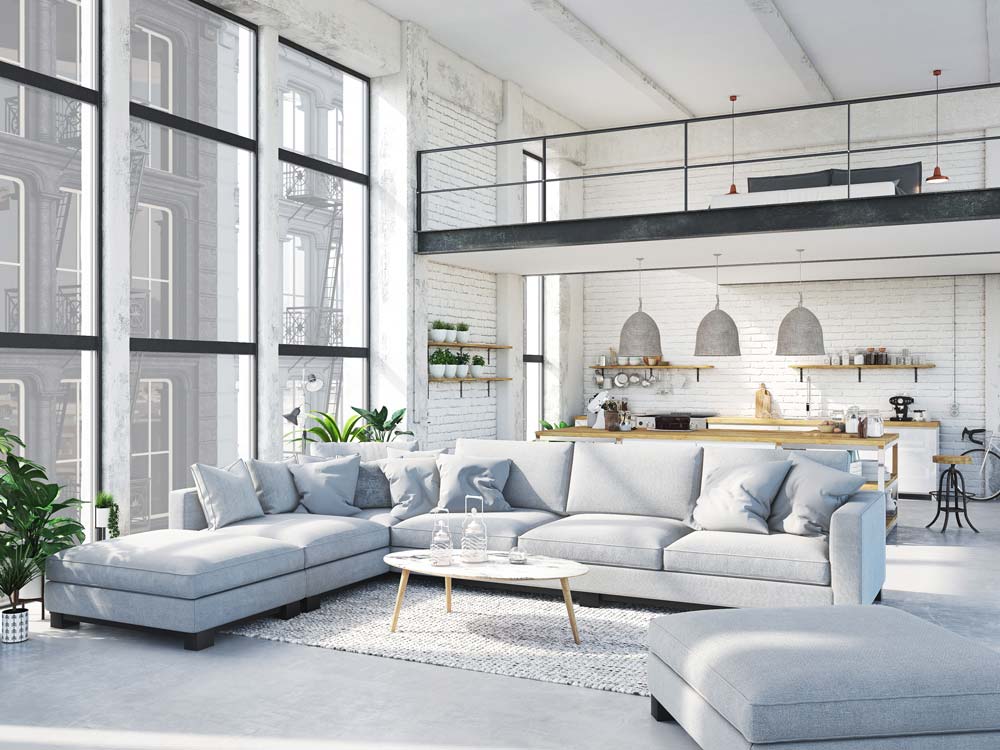 bright modern living room