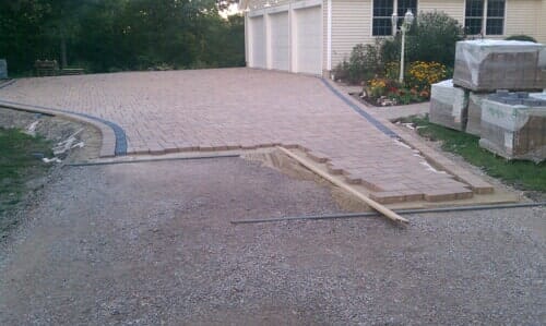 Measuring driveway in North Attleboro, MA