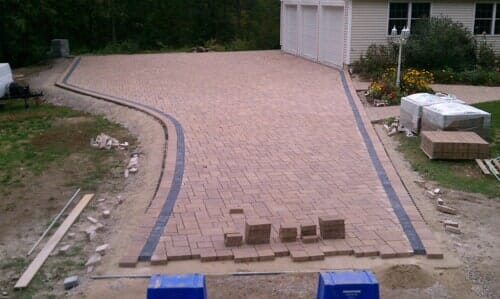 Laying brick in North Attleboro, MA