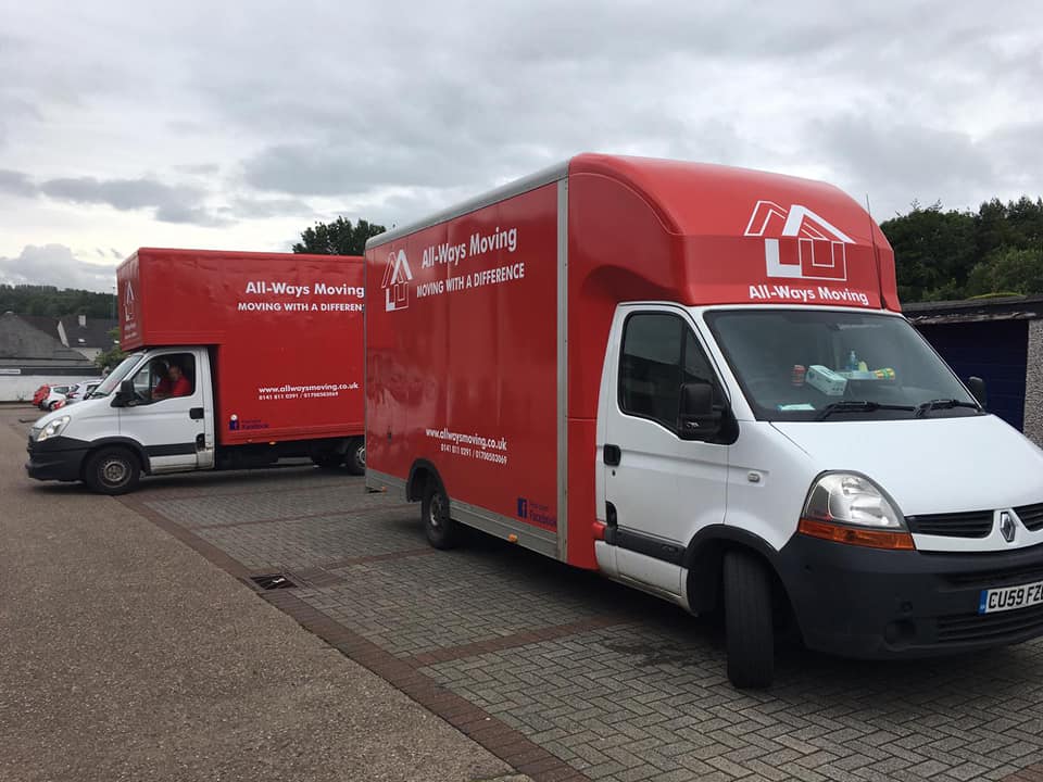 Freshly refurbished vehicle for Glasgow Removals company