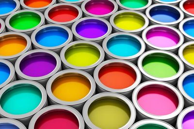 Color Paint Cans — Painting in Willimantic, CT Color Paint Cans — Painting in Willimantic, CT