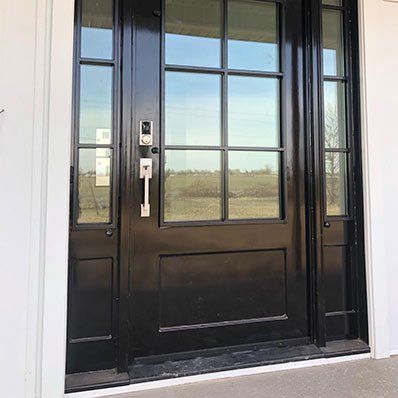 Ornamental Iron Works — Black Iron Door in Idaho Falls, ID Ornamental Iron Works — Black Iron Door in Idaho Falls, ID
