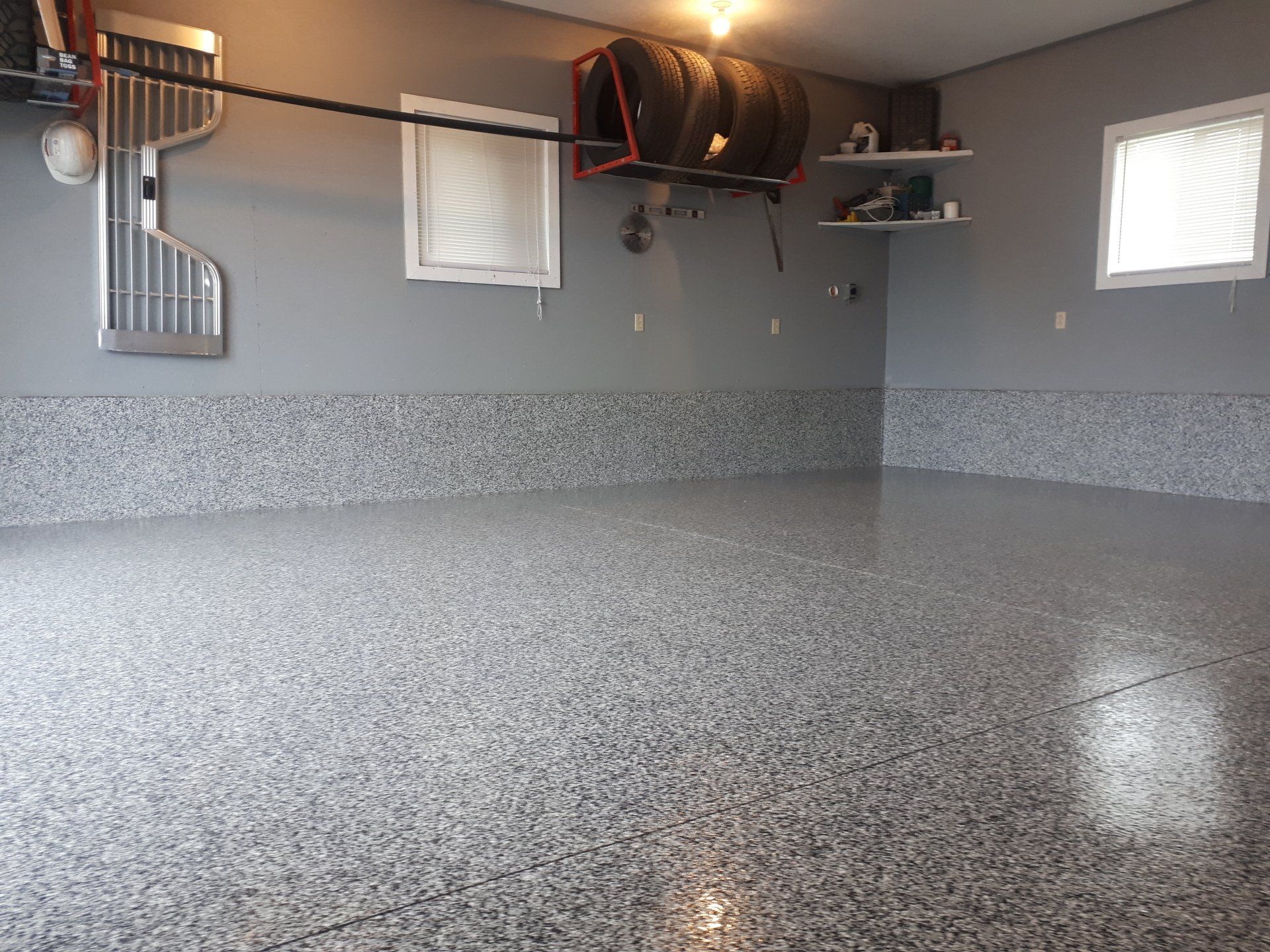 Flake Epoxy Flooring in Fredericton, NB by Trademark Coatings