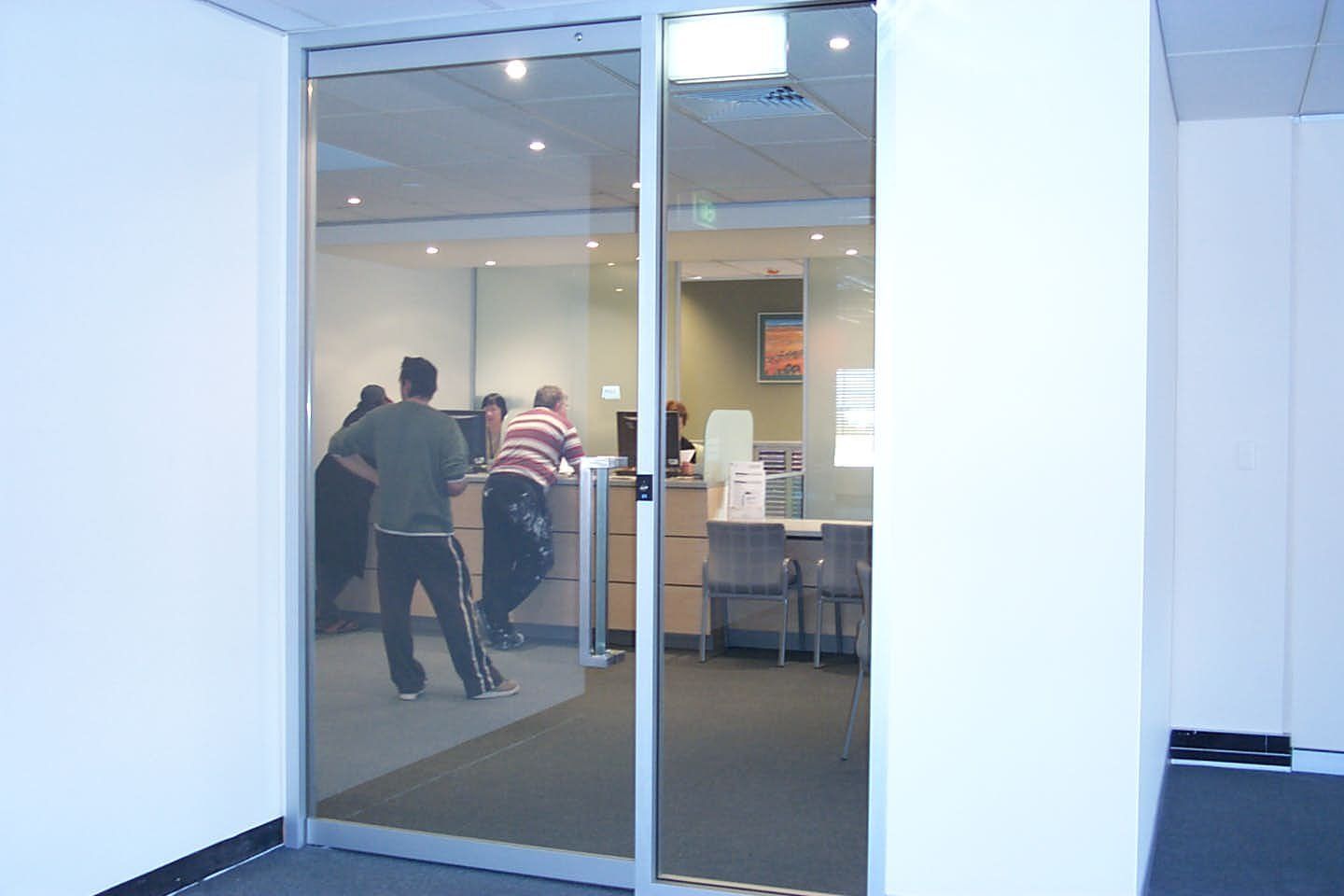 front of office