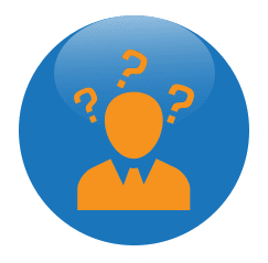 icon for a man thinking about his debtors