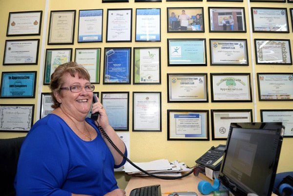 ams computer repair receptionist