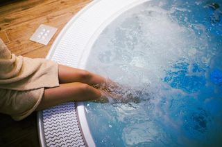 Spas — Lady in Jacuzzi in Pueblo, CO Spas — Lady in Jacuzzi in Pueblo, CO