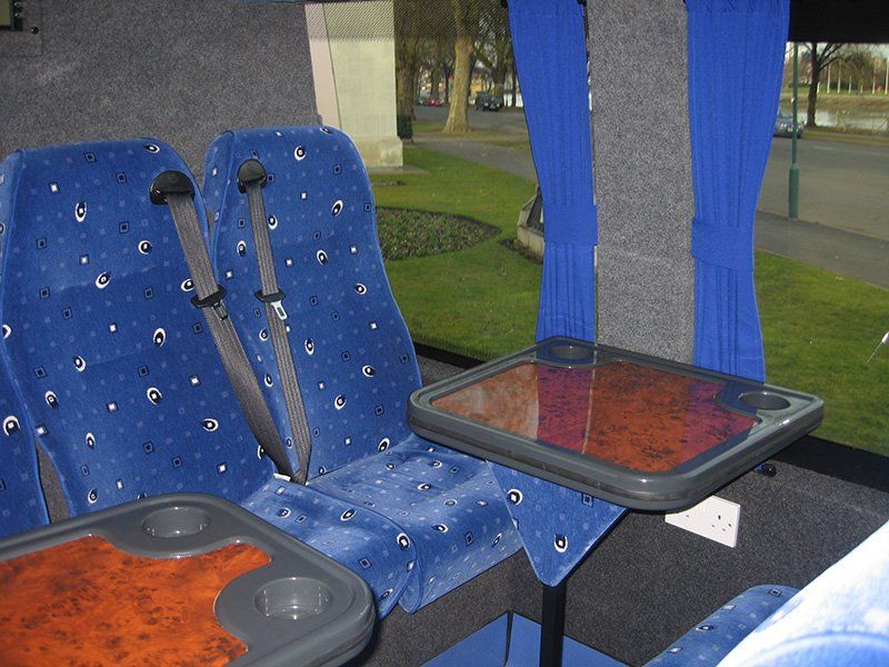 JG Minibuses' interior
