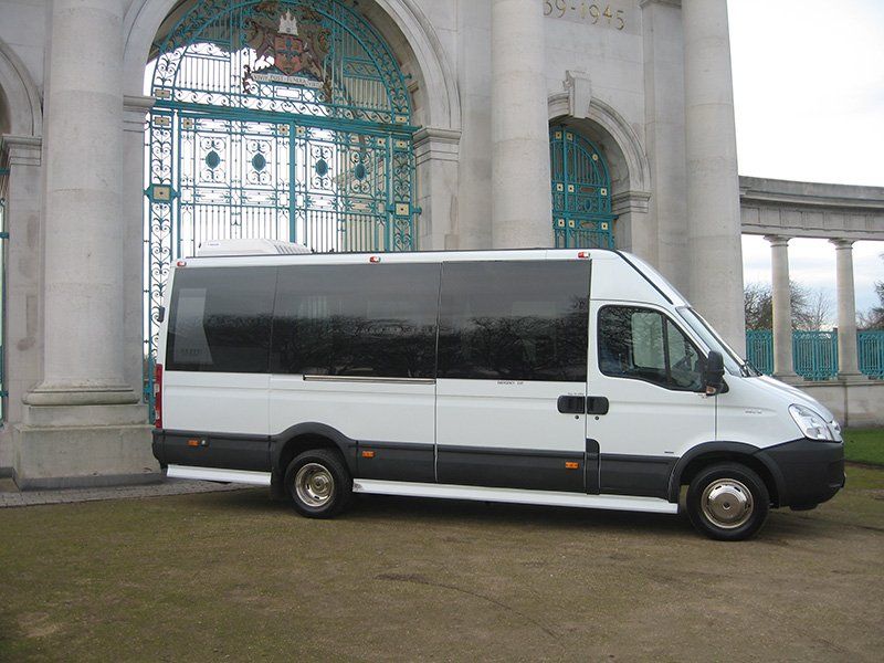JG Minibuses' exterior