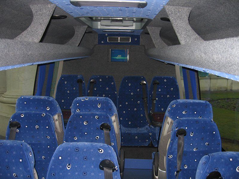 JG Minibuses' minibuses' interior