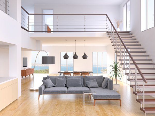 Living room in modern house