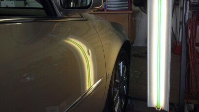 Cadillac Dent Before — Dent Repair in Garden City, KS