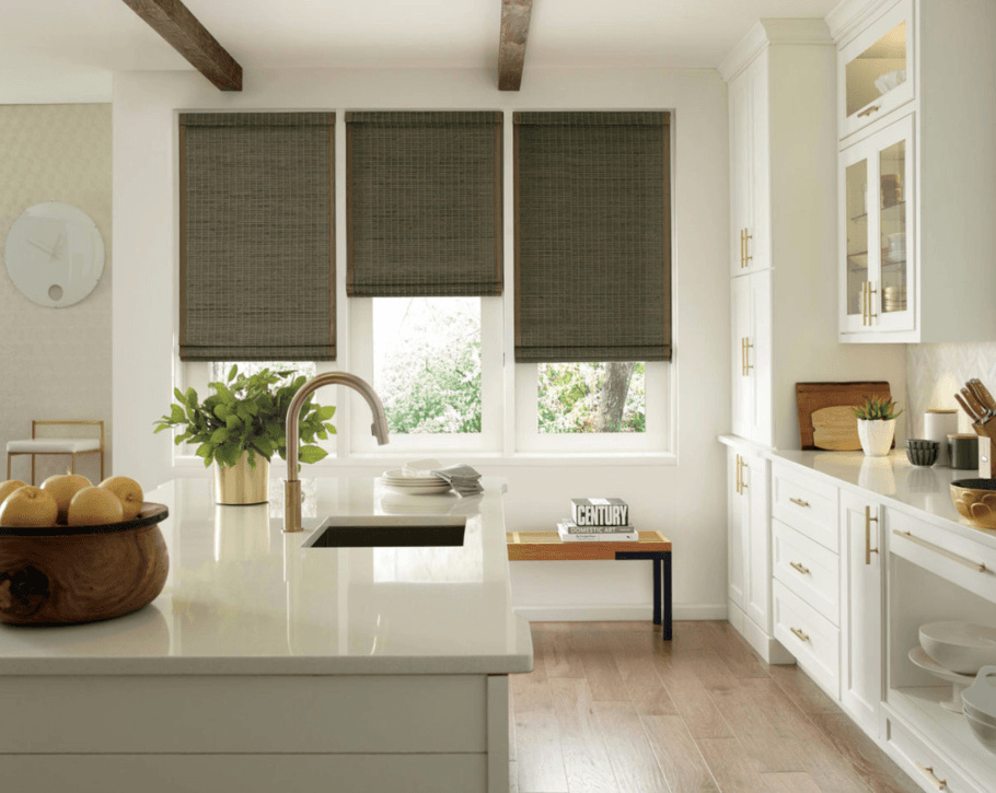 The Beauty of Woven Wood Shades for Homes Near Huntington, West Viriginia (VA) like Kitchen Provenance
