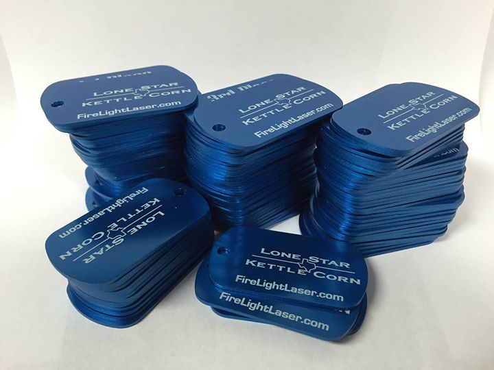 laser engraved dog tag promo item anodized aluminum