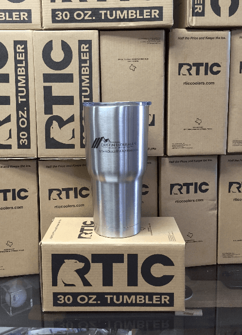 RTIC company logo laser etch