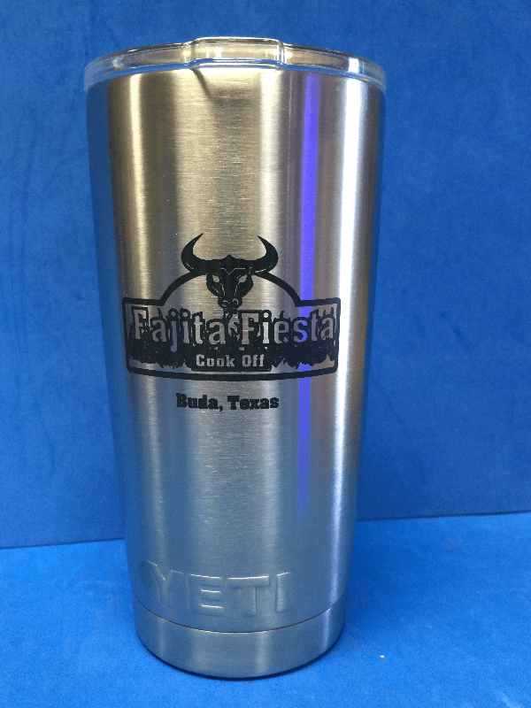 yeti 20oz laser etch award Buda Chamber BACC