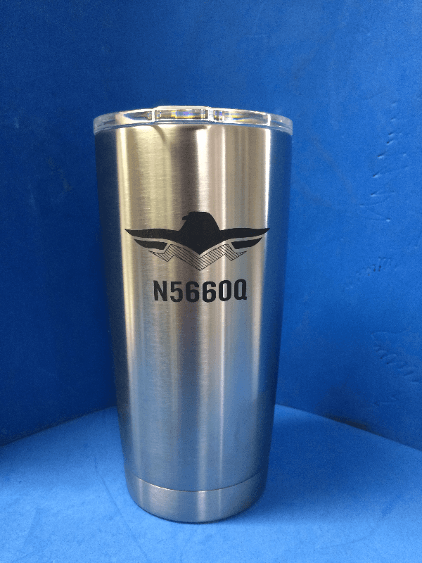 Yeti 20oz Mooney aviation company logo laser