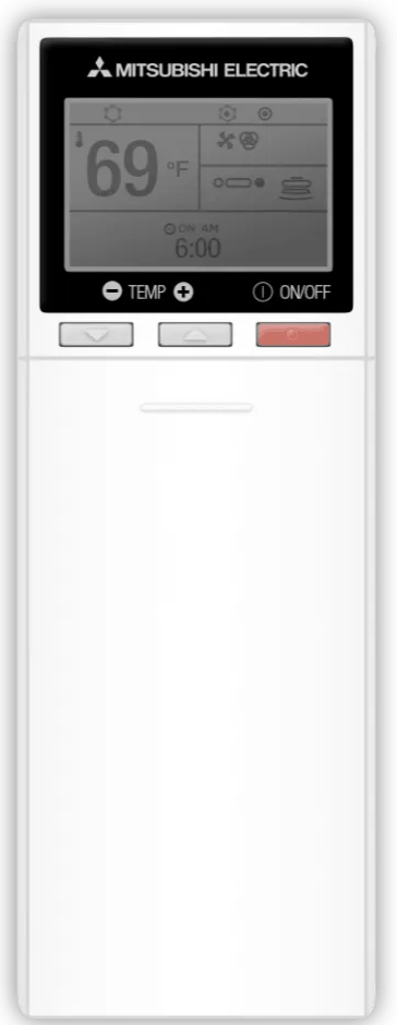 Handheld Control - Mitsubishi Ductless