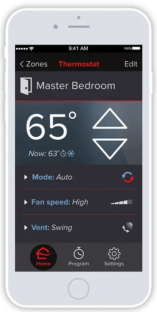 Smartphone App Control - Mitsubishi Ductless