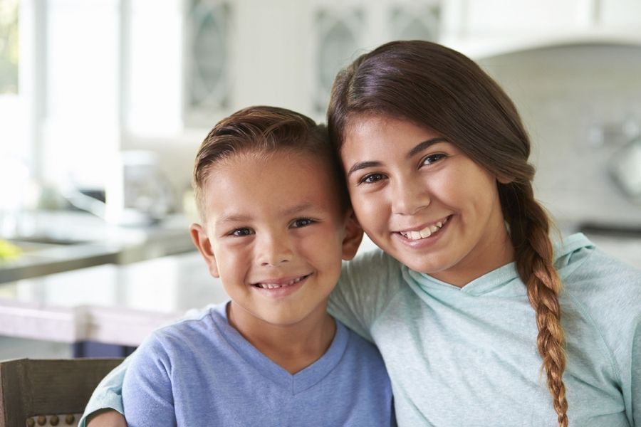 Children with healthy teeth represent pediatric dentistry in Vernon Hill, IL