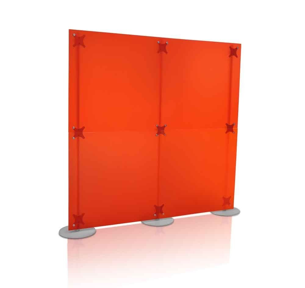 parete divisoria lineare rosso 2x2
