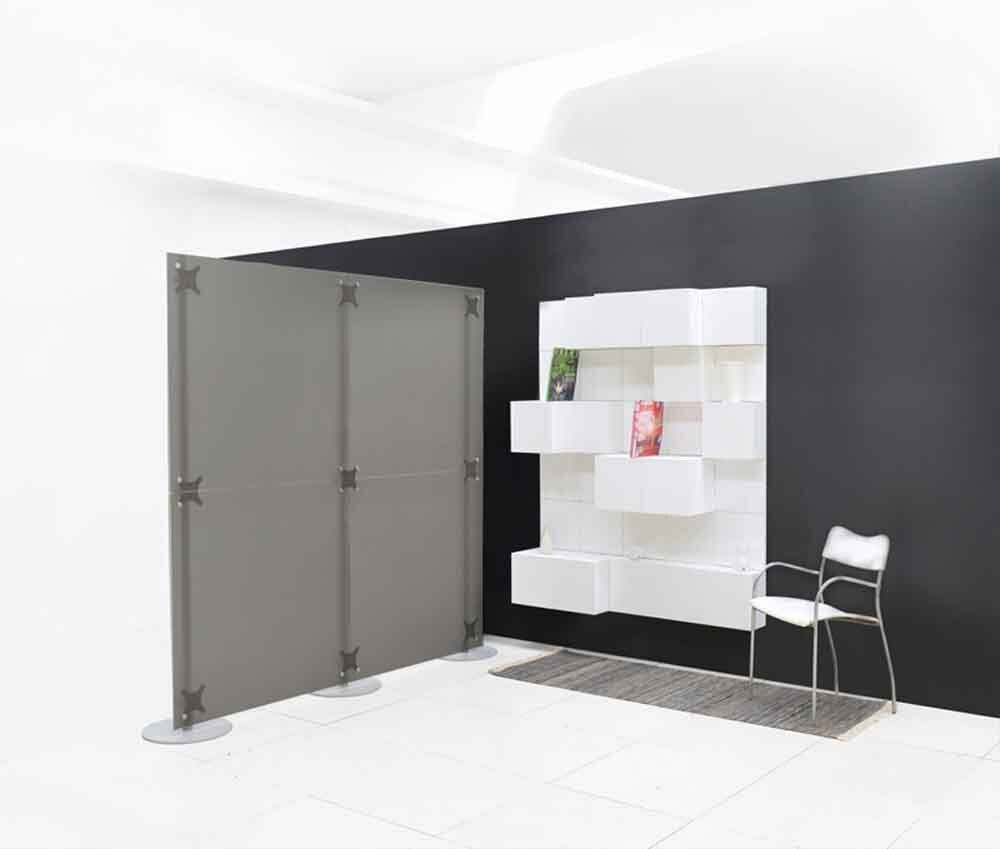pareti divisorie lineari grigio 2x2