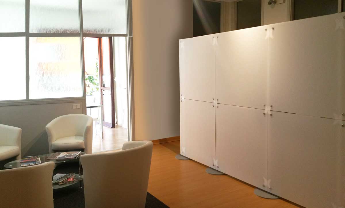 pareti divisorie per hotel