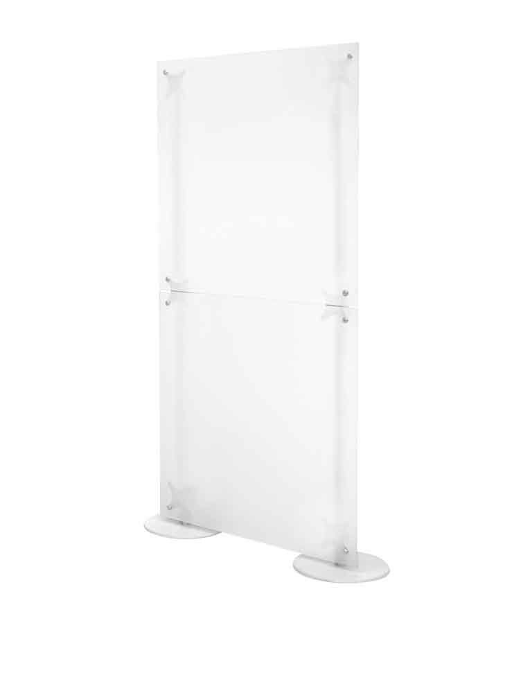 pannello divisorio mobile colore bianco satinato