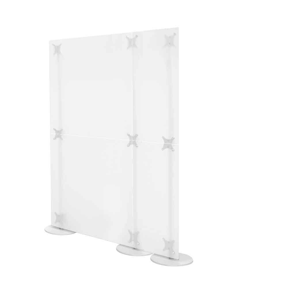 parete divisoria mobile dritta colore bianco satinato