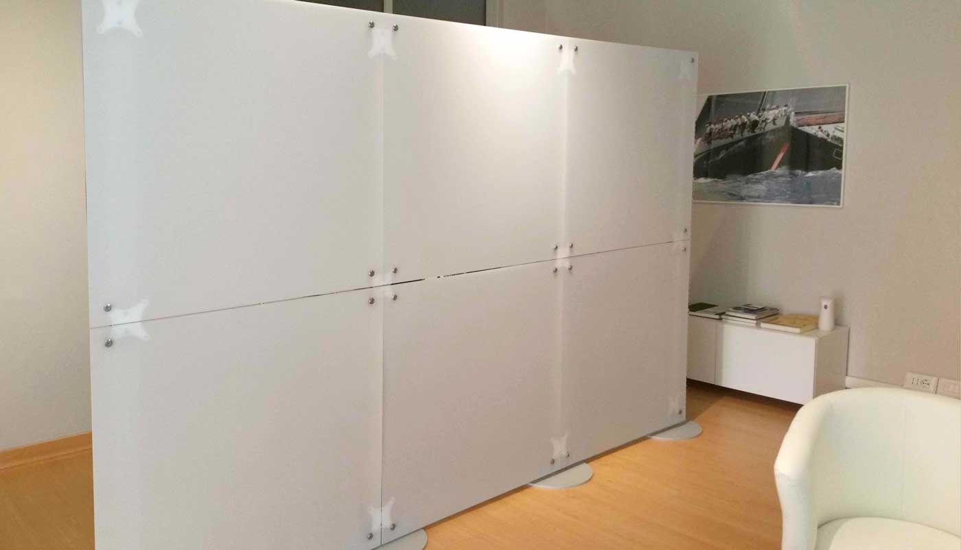 pareti divisorie per ambienti privati riservati cliniche, studi medici, ambulatori e strutture sanitarie