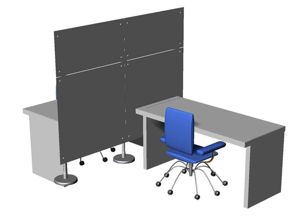 pannello divisorio per scrivanie ufficio