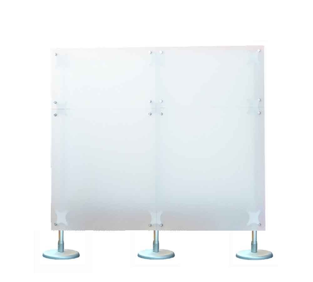 paretina dritta bassa autoportante colore bianco