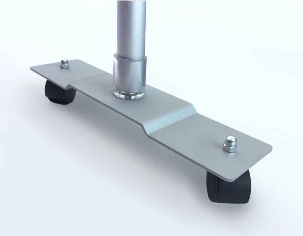 particolare base con ruote Pannello divisorio mobile hub centro vaccini