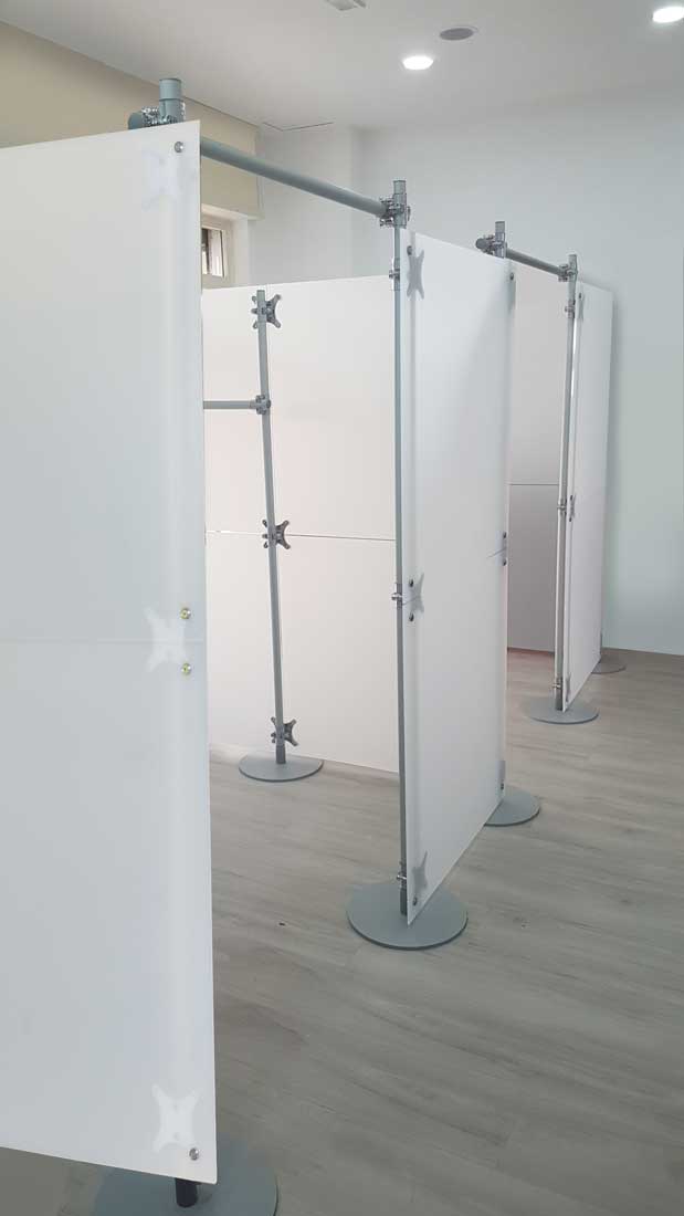 pareti divisorie 'a cabina'
