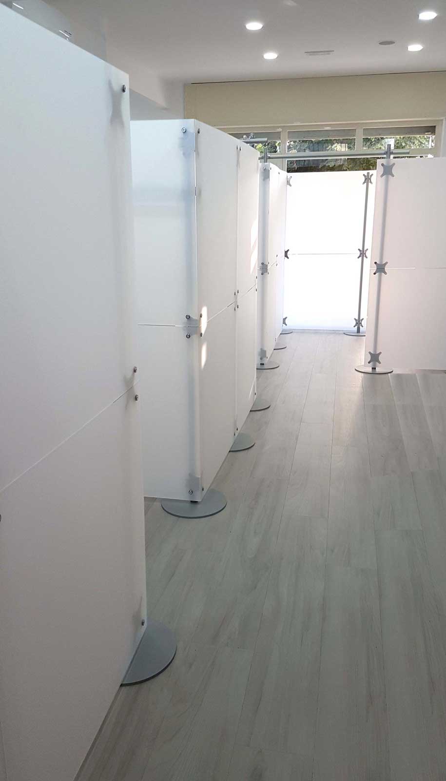 pareti divisorie per ambienti privati riservati cliniche, studi medici, ambulatori e strutture sanitarie