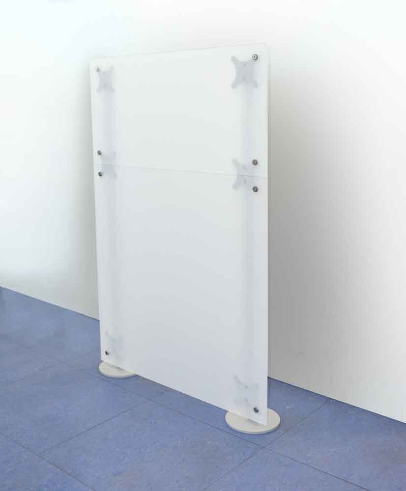 paretina dritta bassa autoportante colore bianco