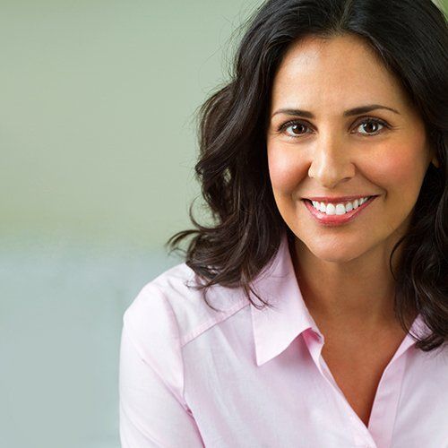 woman smiling