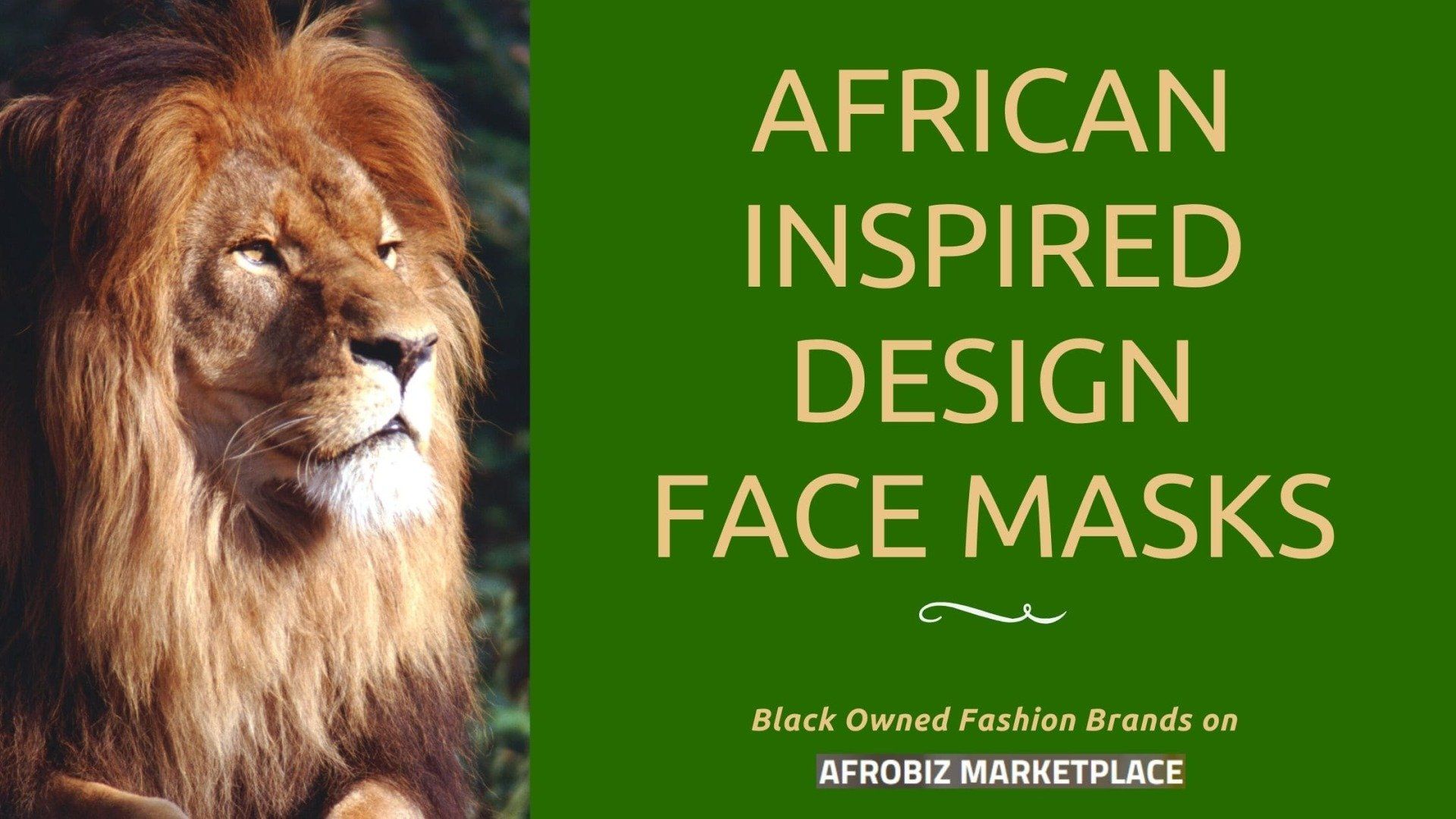 a picture of an african inspired design face mask