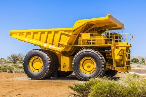 Earth moving truck