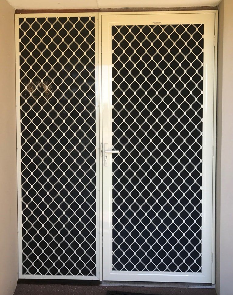 SecureGrille Aluminium Diamond Grille Hinged Security Door