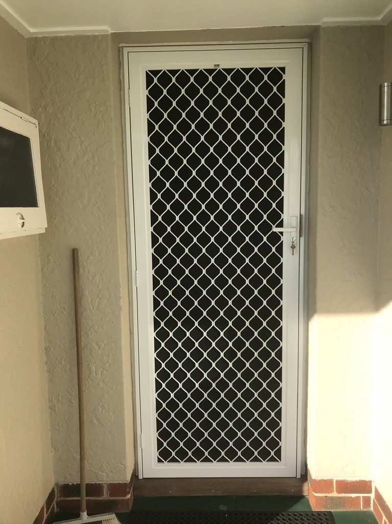 SecureGrille Aluminium Diamond Grille Hinged Security Door