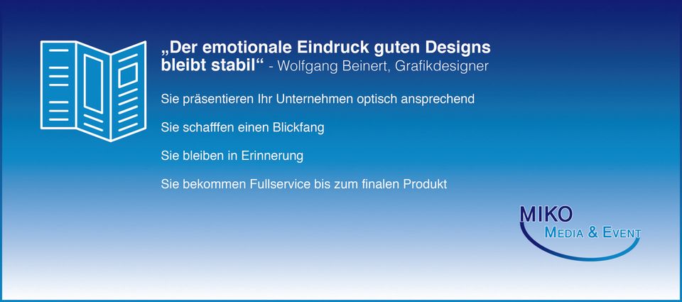 Grafische Gestaltungen wie Flyer, Anzeigen, Kalender, Magazine, Einladungen, Broschüren, Plakate, Visitenkarten, Werbemittel