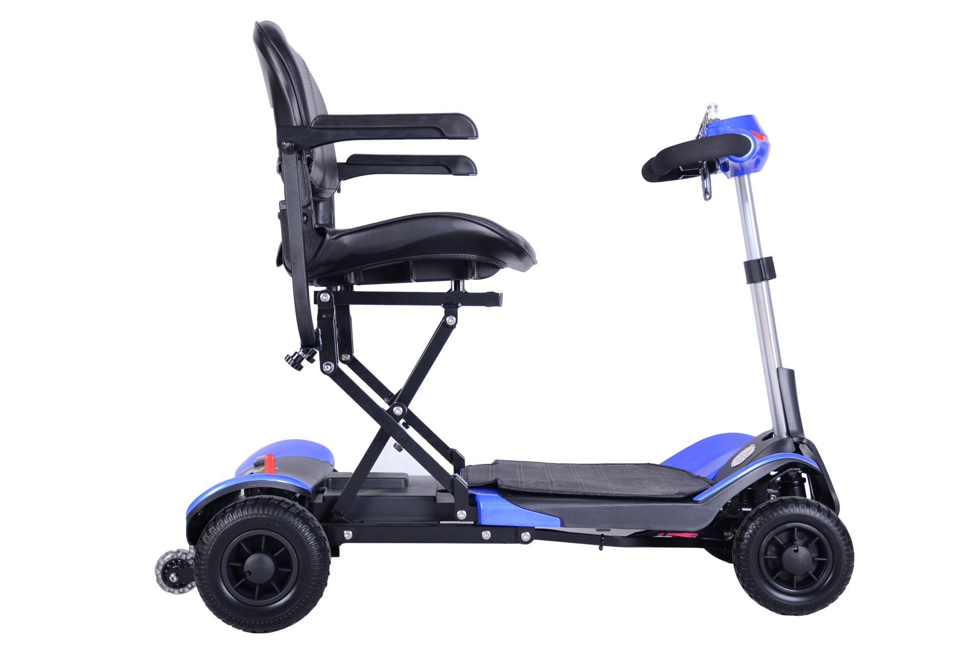 Blue Folding Scooter - Right Open
