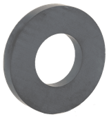 A black rubber ring with a hole in the middle