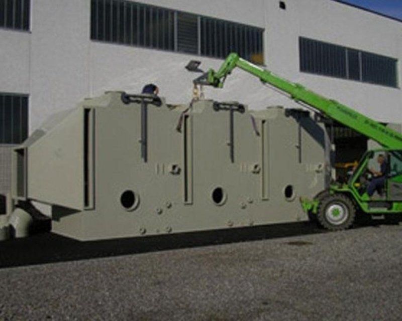 Scrubber orizzontale a tre stadi